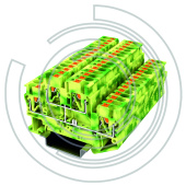 UPT-2.5/2PE-GY Клемма защитного проводника 0,2-4 мм2