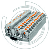 UPT-16/1-2-GY Клемма с технологией зажима Push-in 0,5-25 мм2