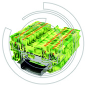 UPT-1.5/2-2PE Клемма защитного проводника 0,2-1,5 мм2