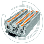 UPT-6/1-2-GY Клемма с технологией зажима Push-in 0,5-10 мм2