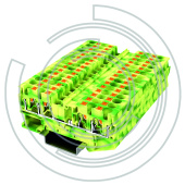 UPT-4/2-2PE Клемма защитного проводника 0,2-6 мм2