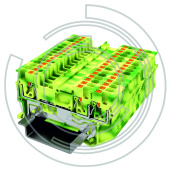 UPT-1.5/1-2PE Клемма защитного проводника 0,2-1,5 мм2