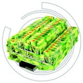 UPT-4/2PE-GY Клемма защитного проводника 0,2-6 мм2