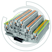 UPT-2.5PE/L/L Клемма с технологией зажима Push-in 0,2-4 мм2