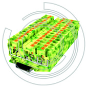 UPT-6/1-2PE Клемма защитного проводника 0,5-10 мм2