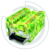 UPT-1.5PE-GY Клемма защитного проводника  0,2-1,5 мм2