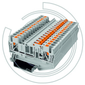 UPT-2.5/K-GY Клемма с технологией зажима Push-in 0,2-4 мм2