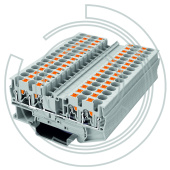 UPT-4/2-2-GY Клемма с технологией зажима Push-in 0,2-6 мм2