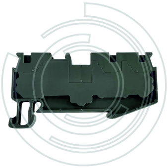 JUT14-2,5/1-2/DK/GY Клемма 2,5 мм2